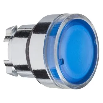 vypínač SCHN ZB4BW36 Ovládací hlavice stiskací prosvětlená, lícující - modrá