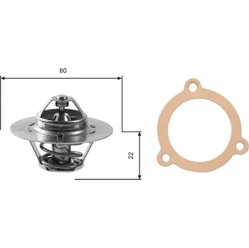 Chladič motoru Termostat chladící kapaliny GATES TH12480G1
