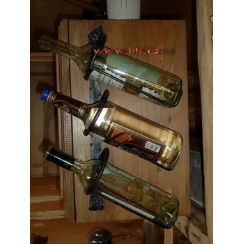 Vinotéka Kovaný stojan na víno zeď Zásobník 2