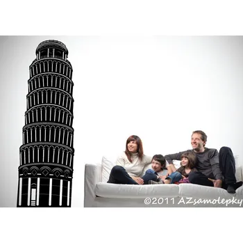 Samolepící dekorace Samolepky na zeď - Šikmá věž Pisa - S (30 x 90 cm)