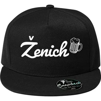 Kšiltovka Pánská snapback kšiltovka Ženich, Barva Černá, Velikost 20,5×11 cm , Canvas Kšiltovka snapback Bezvatriko.cz 2117