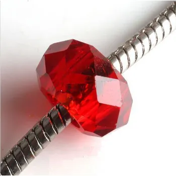 Korálek Korálek broušený KRYSTAL SHINE červený - TOPBEADS