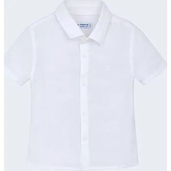 bílá chlapecká košile s krátkým rukávem Mayoral velikost 74