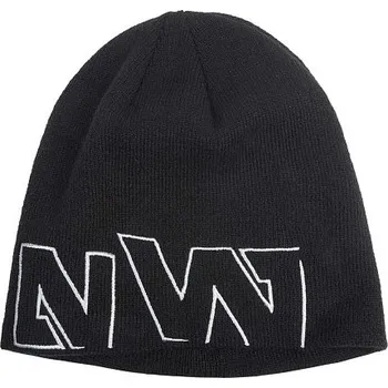 Kukla Zimní pletená čepice Nine Worths MARTIN 2029, černo-bílá 2029-NOIR