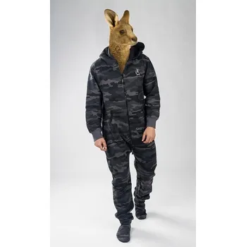 Dámský overall Dupačky camo black S - černá