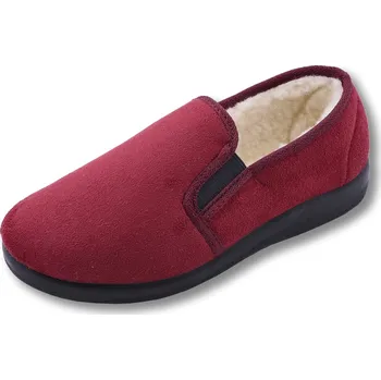 Dámské pantofle Rogallo 4310 dámská domácí obuv bordo s kožíškem Barva: Bordo, Velikost: 41