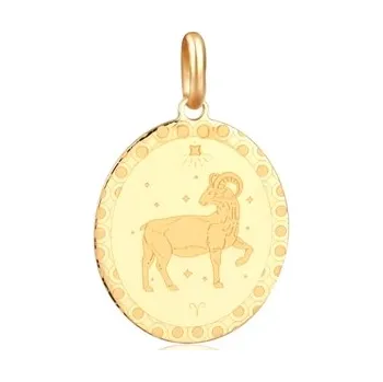 Přívěsek Stříbrný zlacený přívěšek znamení Beran SVLP1102XJ1GOBE