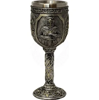 Replika zbraně MystiCalls Křižácký kalich stříbrný