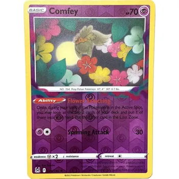 Společenská hra Pokémon karta Comfey 079/196 Reverse Holo - Lost Origin