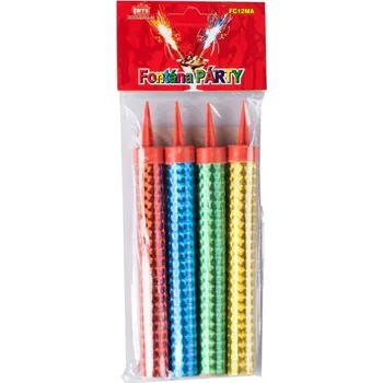 Dortová svíčka Z-trade Dortová párty fontána 4 ks 120mm mix