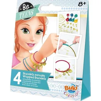 Dětské navlékací korálky BUKI France BeTeens Stužkové náramky