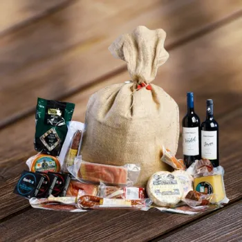 Dárkový potravinový koš Satisfied - Dárkový MEGA pytel pro milovníky skvělého jídla EXCLUSIVE