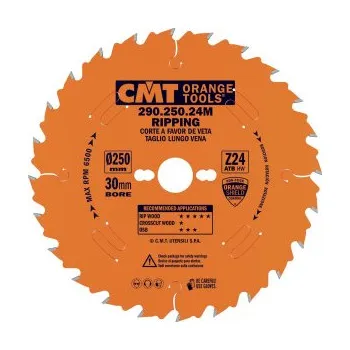 Pilový kotouč CMT Orange Pilový kotouč pro podélné řezy - D250x2,8 d30 Z24 HW C29025024M