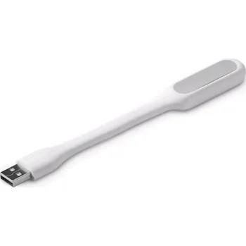 Notebook USB lampička k notebooku C-TECH UNL-04, flexibilní, bílá