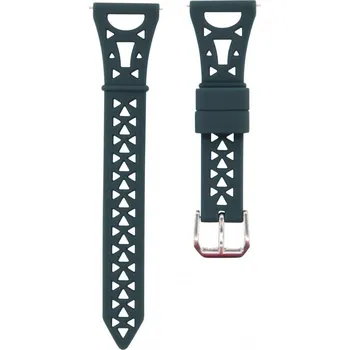Příslušenství k chytrým hodinkám Silikonový řemínek 20 mm vzor Eiffelova věž - univerzální (Samsung, Huawei, Xiaomi,..) Tmavě zelená