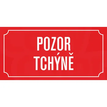 Samolepící etiketa Cedule/tabule na přání s vlastním textem - červený podklad (031)