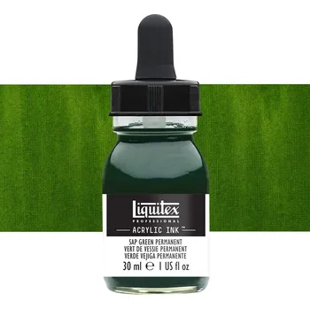 Výtvarná barva Akrylový inkoust Liquitex 30ml - Sap Green Permanent