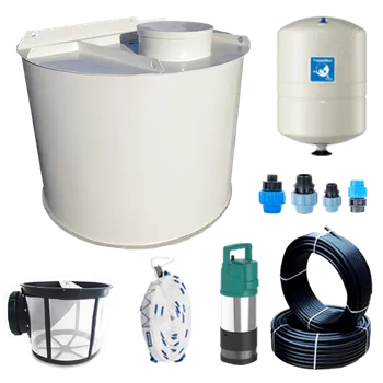 nádrž 3m3 nádrž kruhová samonosná + SET pro splachování WC