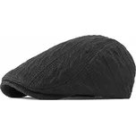 Pánská plochá čepice bekovka Caddice Černá JAMONT 181221084457