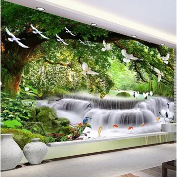 Fototapeta Solution Media 3D tapeta - Tropický vodopád MU3267 2 - Voděodolná hedvábná tkanina - Textilní tapeta lesklá - 200g/m2