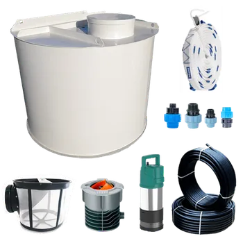 nádrž 8m3 nádrž samonosná kruhová + SET na zálivku zahrady