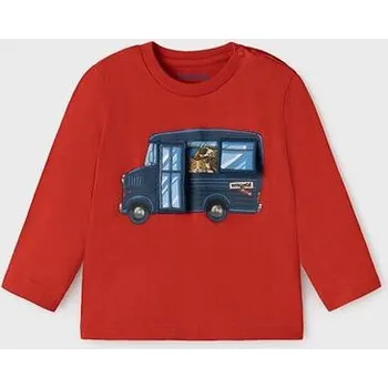 zábavné červené triko autobus Mayoral 2065-45 velikost 80