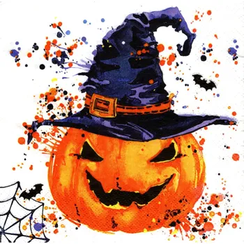 Papírový ubrousek UBR-G49, Ubrousek, 16x16 cm, ČARODĚJNICKÁ DÝNĚ, 1 kus