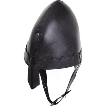 Karnevalový kostým Lord of Battles Dětská kožená helma Norman – historická výstroj pro malé bojovníky - Outlet