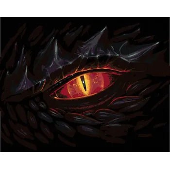 Hračka Diamondi Diamantové malování - OKO DRAKA Rozměr: 40x50 cm, Rámování: bez rámu a bez vypnutí plátna