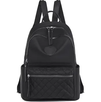 Městský batoh Dámský střední batoh se srdíčkem Černý 16L Lifestyle 23070403464272495