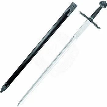 Replika zbraně MystiCalls Dekorativní meč Karel Veliký s pochvou