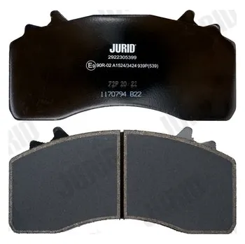 Brzdový systém Brzdové destičky MAN TGX, TGS WABCO MAXX22 JURID 2922305399, , ,