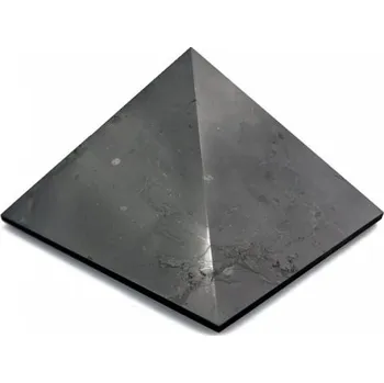 Šungitová pyramida leštěná 10x10cm pro harmonizaci