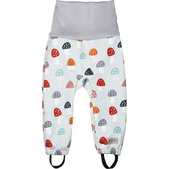 Chlapecké kalhoty Dětské rostoucí softshellové kalhoty s membránou Monkey Mum® - Pestrobarevné mochomůrky 86/92