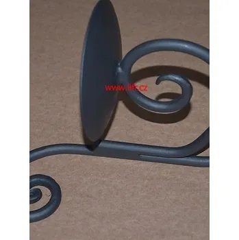 Svícen Kovaný svícen na zeď Šnek