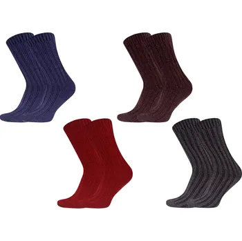 Dámské termoprádlo PESAIL Damské jednobarevné vlněné termoponožky LY255 4 párů Barva: Mix, Velikost: 35-38