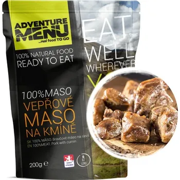 Hotové jídlo Adventure Menu 100% MASO: Vepřové maso na kmíně