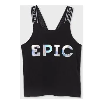 Dívčí tričko dívčí tílko černé s nápisem epic Mayoral 6027 velikost 164