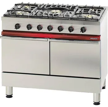 Sporák Société Industrielle de Lacanche SPORÁK PLYNOVÝ CG 1052 P EST - 5 HOŘÁKŮ, PLYNOVÁ TROUBA, EL. STATICKÁ TROUBA + GRIL