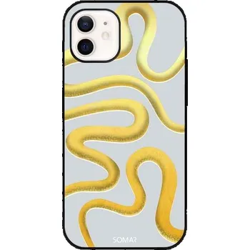 Náhradní kryt pro mobilní telefon Kryt na mobil Šedomodré hadí křivky Poco M3