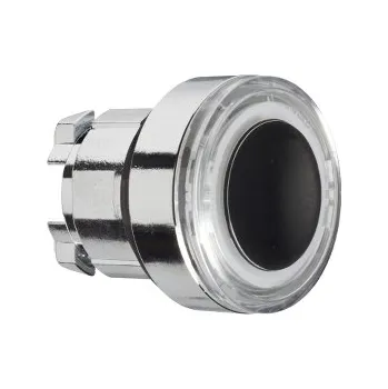 Stavebniny SCHN ZB4BW913 Ovládací hlavice stiskací prosvětlená, lícující s kroužkem - bílá