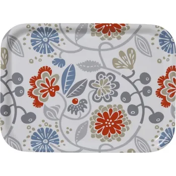 Malý servírovací tác Spring carnation 27x20, Klippan Švédsko Světle šedá