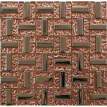 Maxwhite JSM-DD015 Mozaika skleněná růžová chrom 29,7x29,7cm sklo kov metal