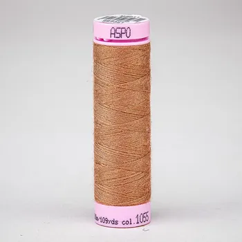 Nit Univerzální šicí nit Amann ASPO 120 polyesterová, světle hnědá 1055, návin 100m