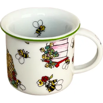 Český porcelán, a.s., Dubí Hrnek Tina, 100 ml, včelí úl, Český porcelán Dubí