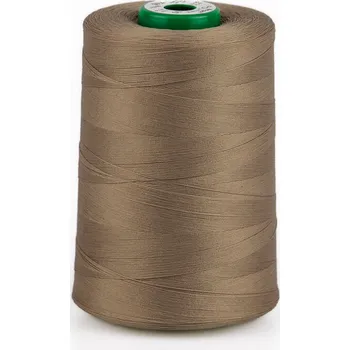 Nit Texturovaná poylesterová, pružná chemlonová nit POLYTEX 90 pro overlocky/průmyslové/klasické šicí stroje, 745 kávová hnědá, návin 5000m