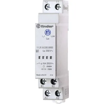 vypínač Finder soumrakový spínač 1 ks 11.31.8.230.0000 Provozní napětí:230 V/AC Citlivost světla: 1 - 100 lx 1 spínací kontakt