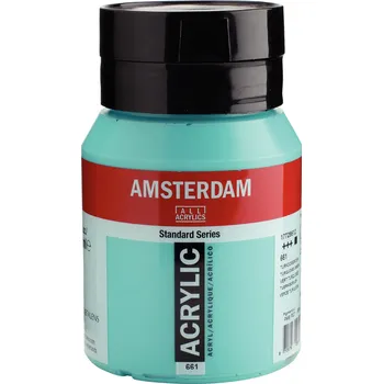 Vodová barva Akrylová barva Amsterdam Standard - 661 Turquoise Green Objem: 500 ml