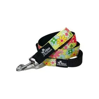 Vodítko pro psa Vodítko DINOFASHION popruhové Flower 140/2,5cm