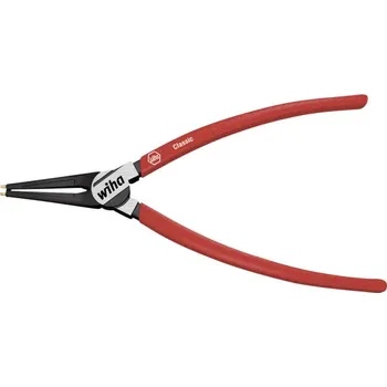 Kleště Wiha 34702 kleště na pojistné kroužky Vhodné pro (kleště na pojistné kroužky) vnější kroužky 85-140 mm Tvar hrotu rovný